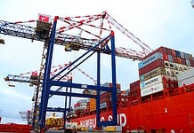 Cape Town Container Terminal vessel loading