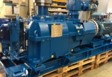 Industrial gear units from BMG engineered for demanding oilseed processing Hansen Toaster drive assembly